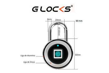 Cadeado Biométrico CB-45 Plus